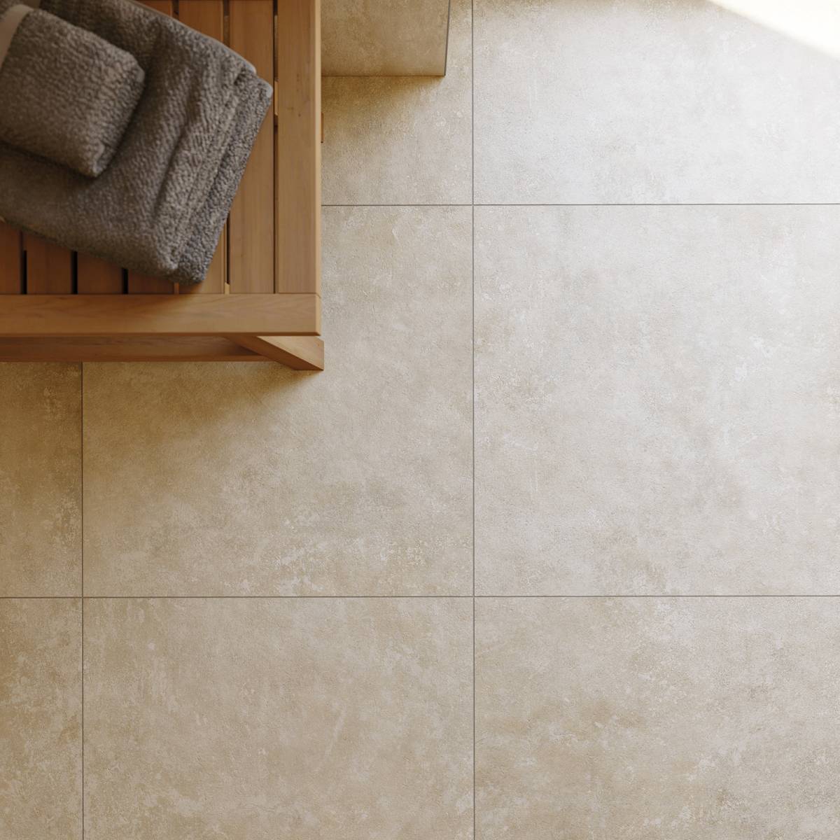 Bodenfliese Prime Suri dunkelbeige rektifiziert R10B 60x60cm 1. Sorte